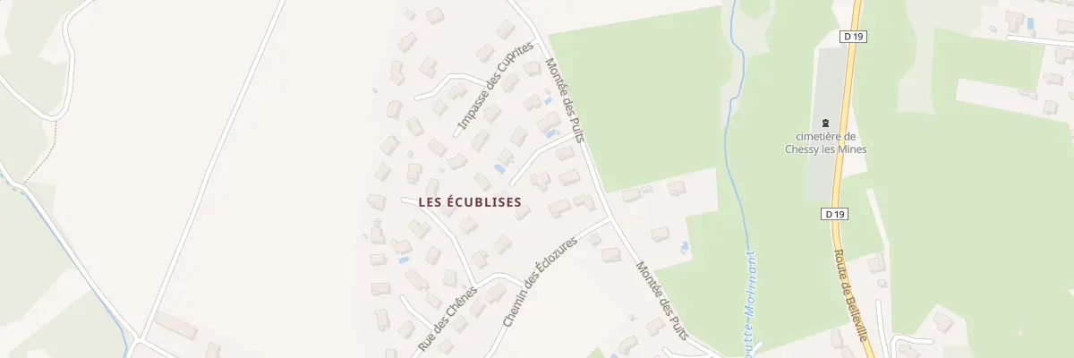 Plan du 5322 Les Ecublises à Chessy