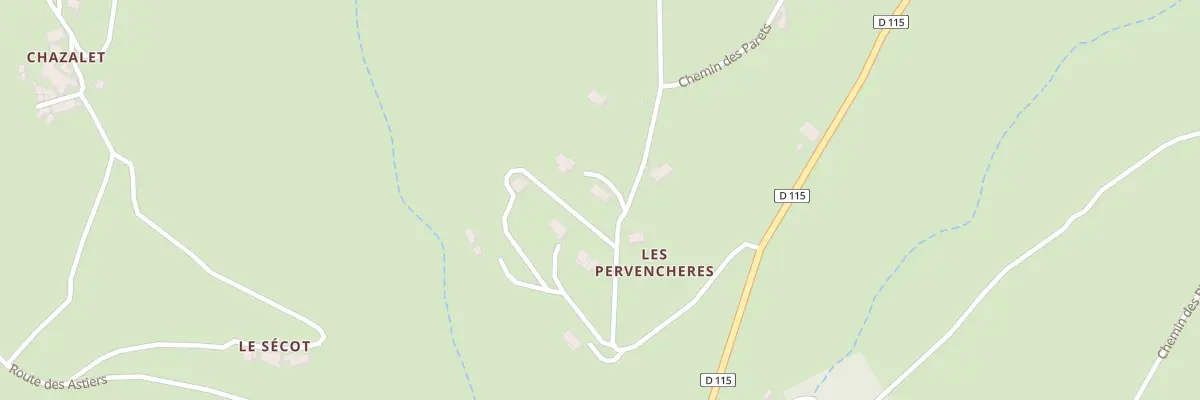 Plan du 305 Che des Pervencheres à Vaudevant