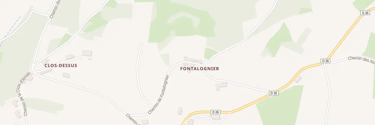 Plan du 248 Che de Fontalognier à Lantignié