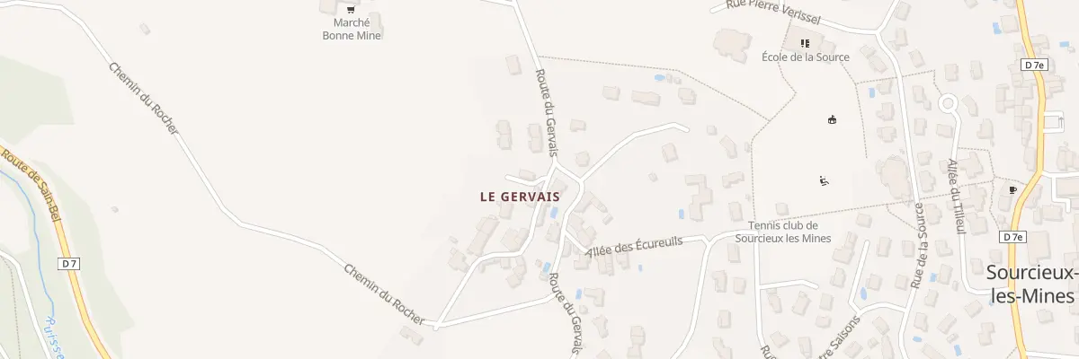 Plan du 20 Che du Rocher à Sourcieux-les-Mines