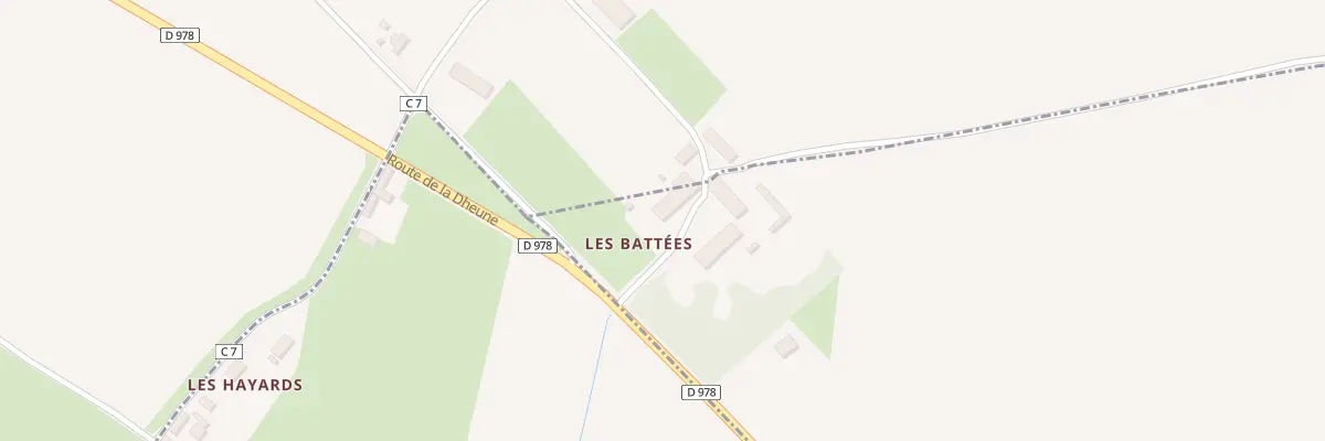 Plan du 3 Les Battees à Dennevy