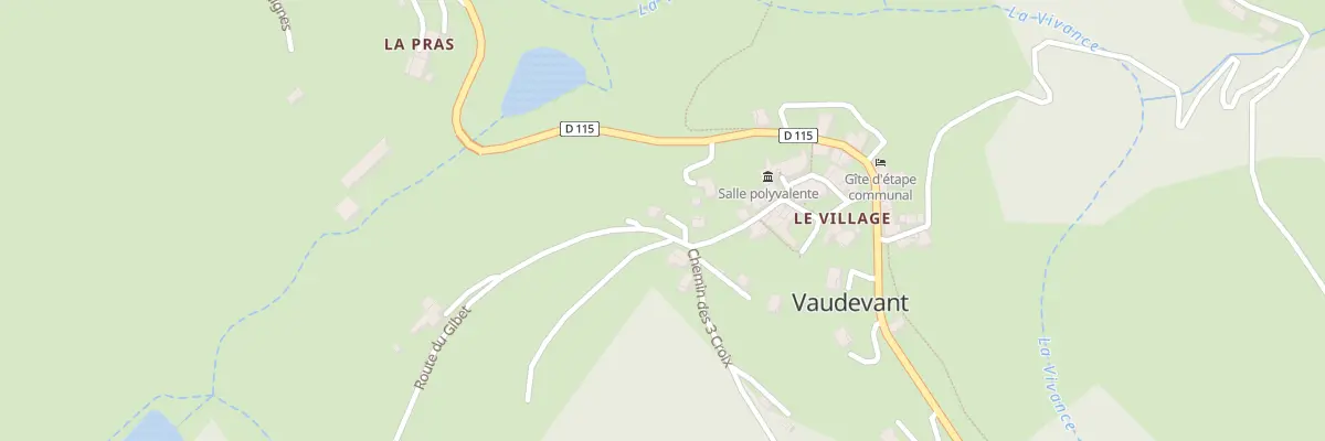 Plan du 170 Rte du Gibet à Vaudevant