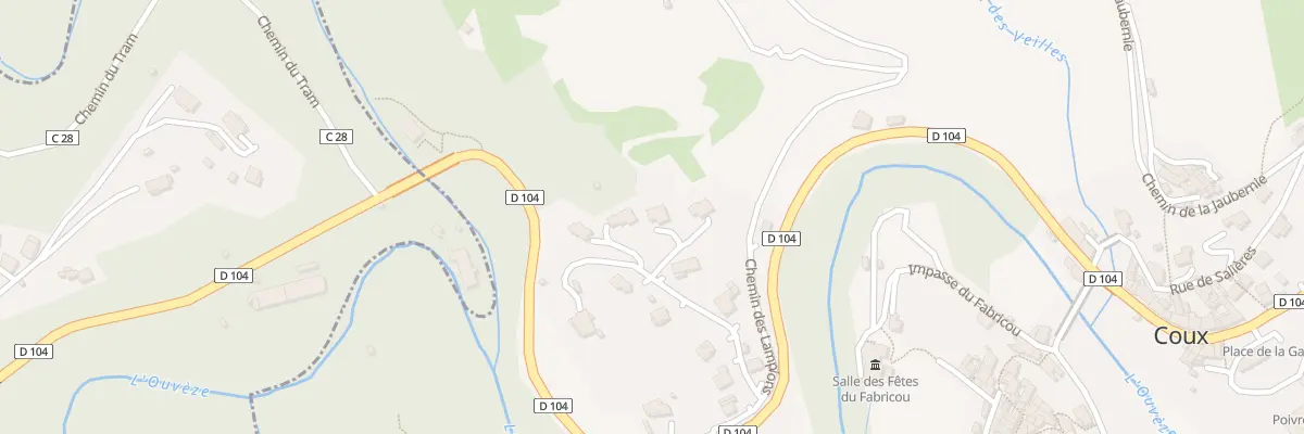 Plan du 150 Imp du Crouzet à Coux