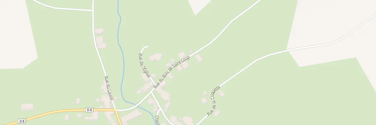 Plan du 6 Rue du Bois de Saint Loup à Saint-Loup-Terrier
