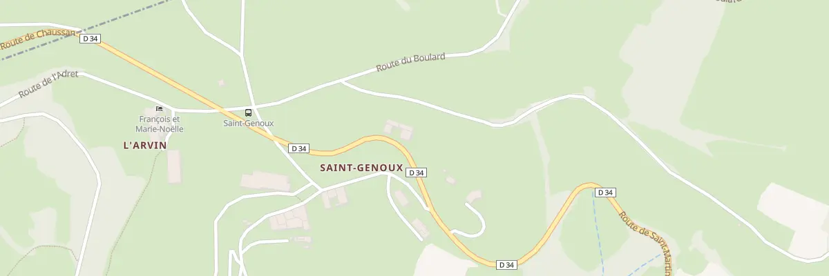 Plan du 5135 St Genoux à Chaussan