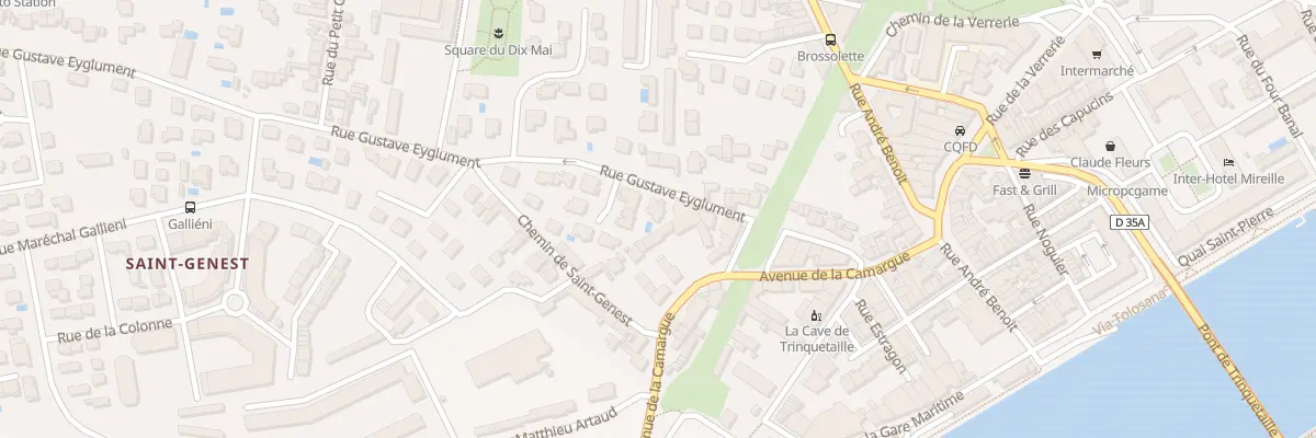 Plan du 68 Rue Gustave Eyglument à Arles