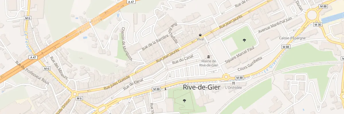 Plan du 34 Rue Jean Jaurès à Rive-de-Gier