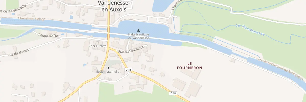 Plan du 12 Rue du Fourneron à Vandenesse-en-Auxois