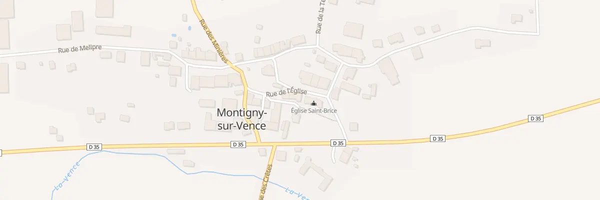 Plan du 1 Rue de l’Eglise à Montigny-sur-Vence