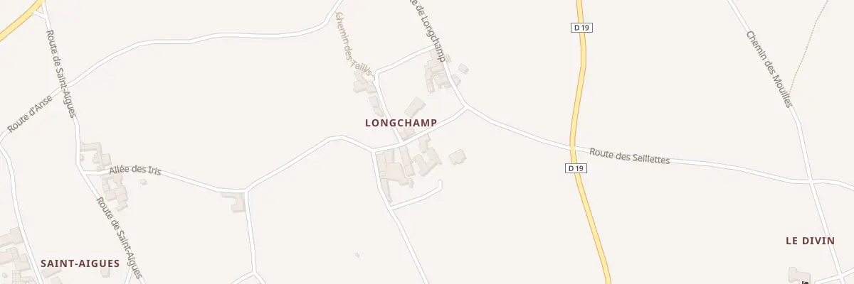 Plan du 5200 Longchamp à Bagnols