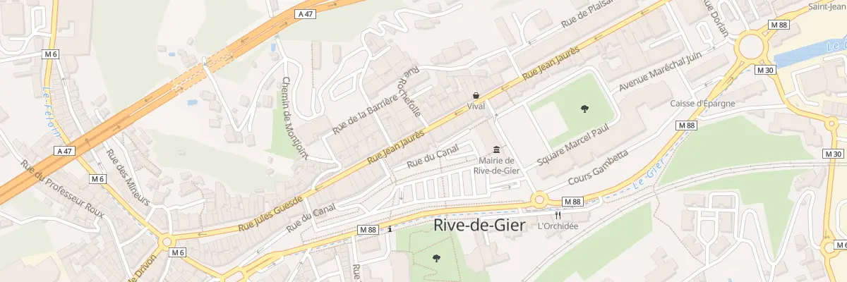 Plan du 40 Rue Jean Jaurès à Rive-de-Gier