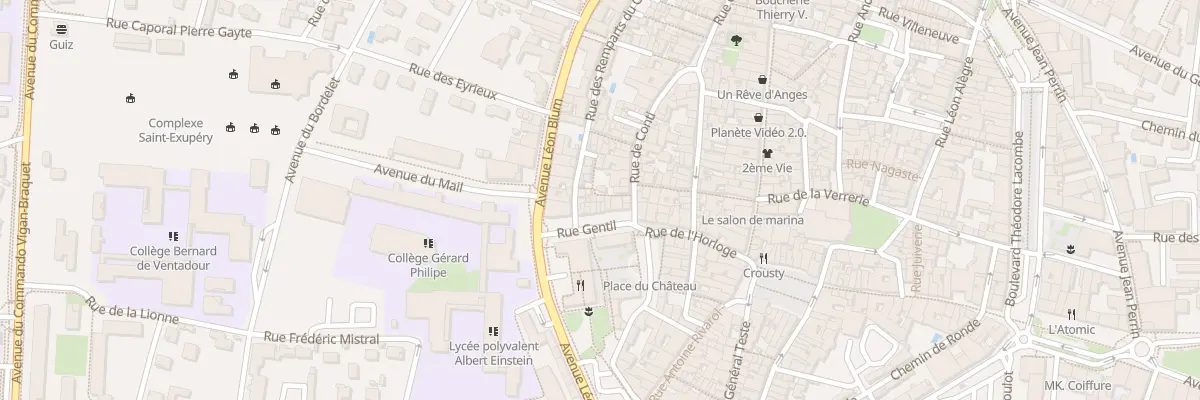 Plan du 10 Rue Gentil à Bagnols-sur-Cèze