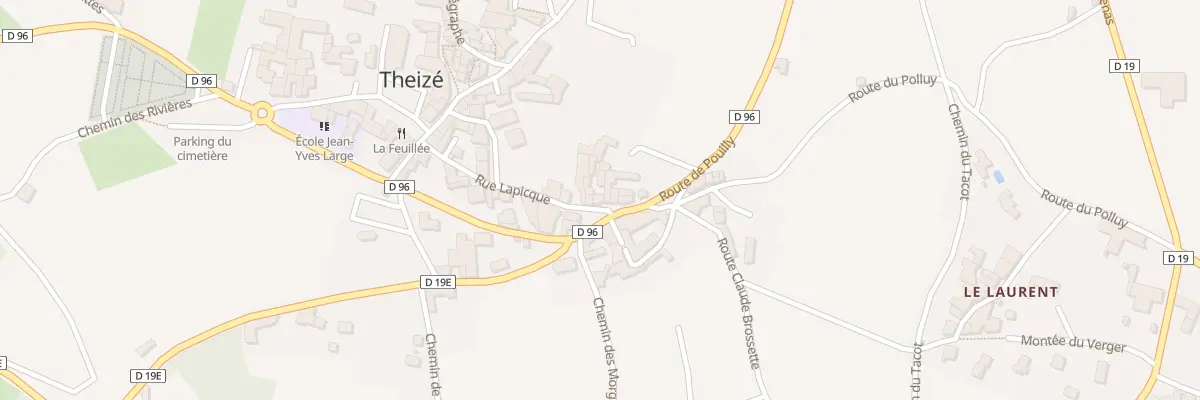 Plan du 159 Rue Lapicque à Theizé