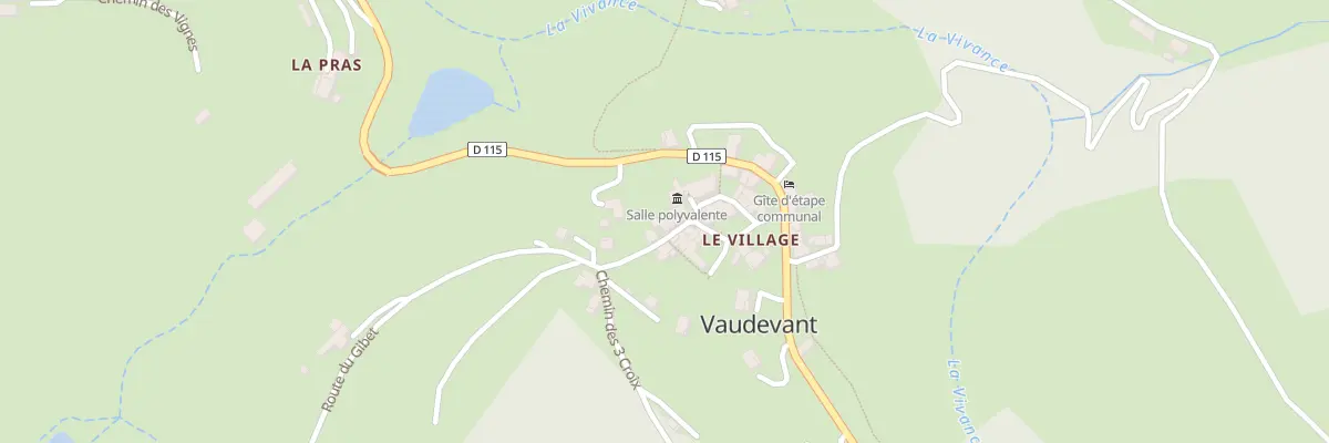 Plan du 102 Rte du Gibet à Vaudevant