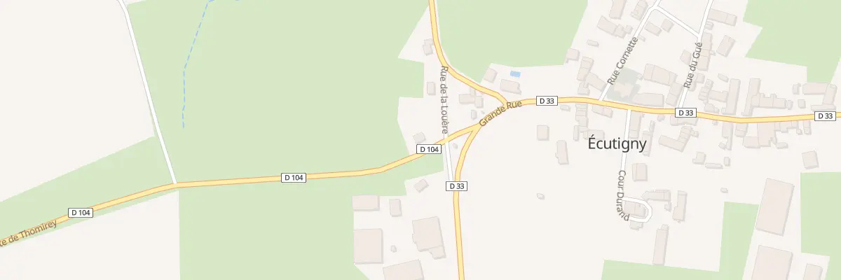 Plan du 2 Rte de Thomirey à Écutigny