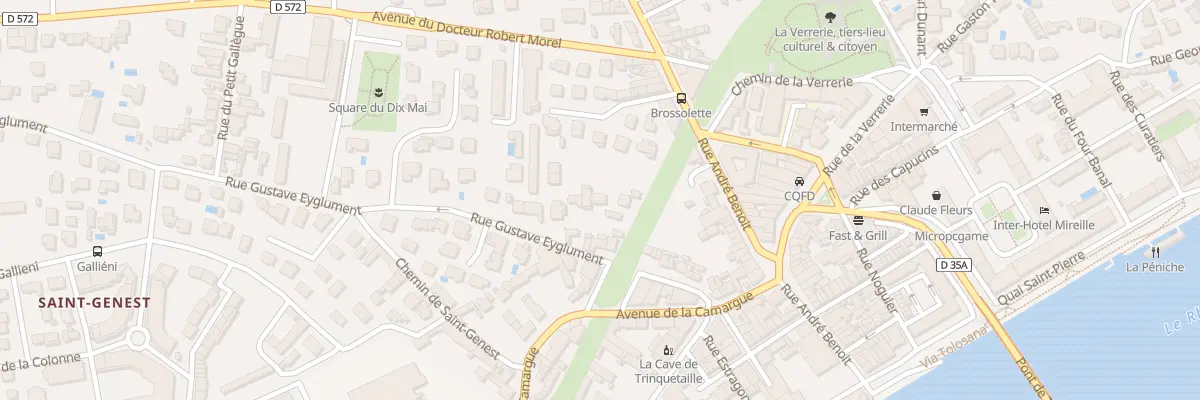 Plan du 91 Rue Gustave Eyglument à Arles