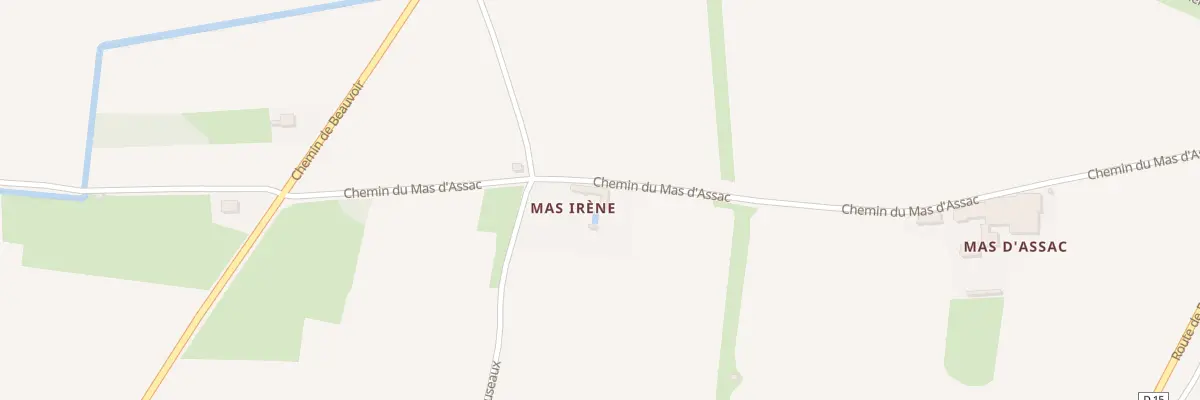 Plan du 5234 Che du Mas d’Assac à Beaucaire