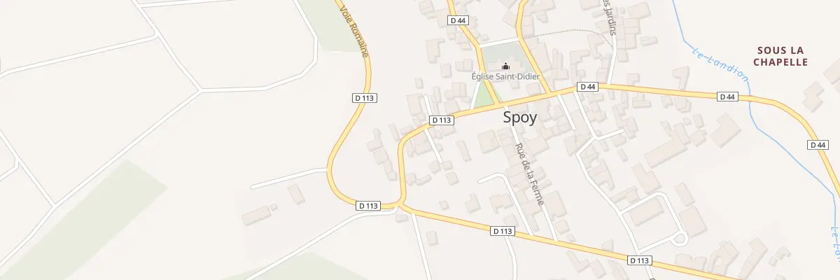 Plan du 5 Rue Haute à Spoy