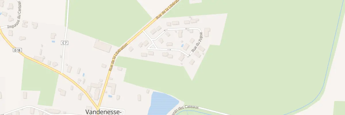 Plan du 12 Rue du Frene à Vandenesse-en-Auxois