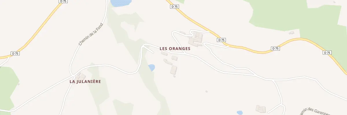 Plan du 5281 Les Oranges à Rontalon