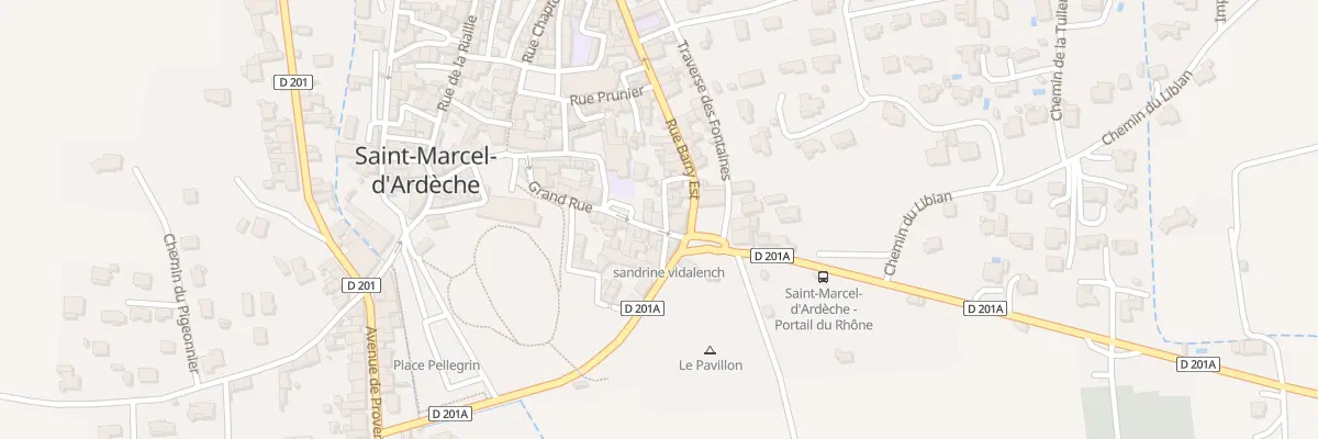 Plan du 125 Gr Grande Rue à Saint-Marcel-d’Ardèche