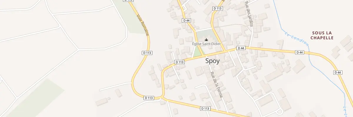 Plan du 2 Rue de la Fontaine Chaudot à Spoy