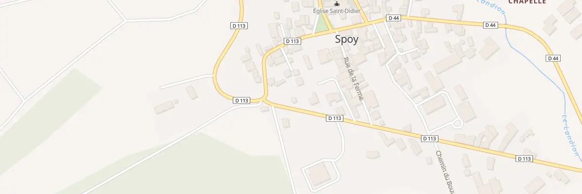 Plan du 1 Vc Romaine à Spoy