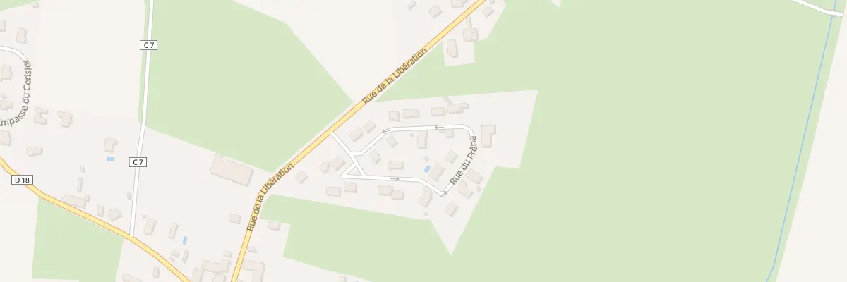 Plan du 9 Rue du Frene à Vandenesse-en-Auxois