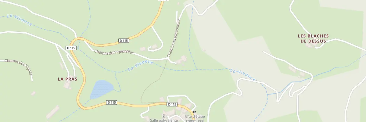 Plan du 250 Che du Pigeonnier à Vaudevant