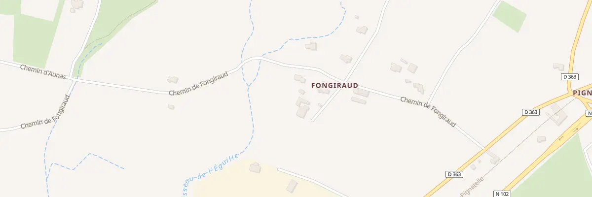 Plan du 70 Imp Fongiraud à Aubignas