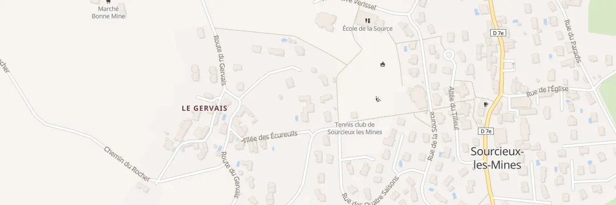 Plan du 325 Rte du Gervais à Sourcieux-les-Mines