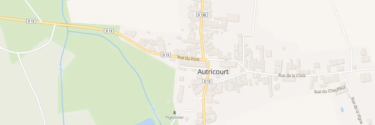 Plan du 9 Rue du Pont à Autricourt
