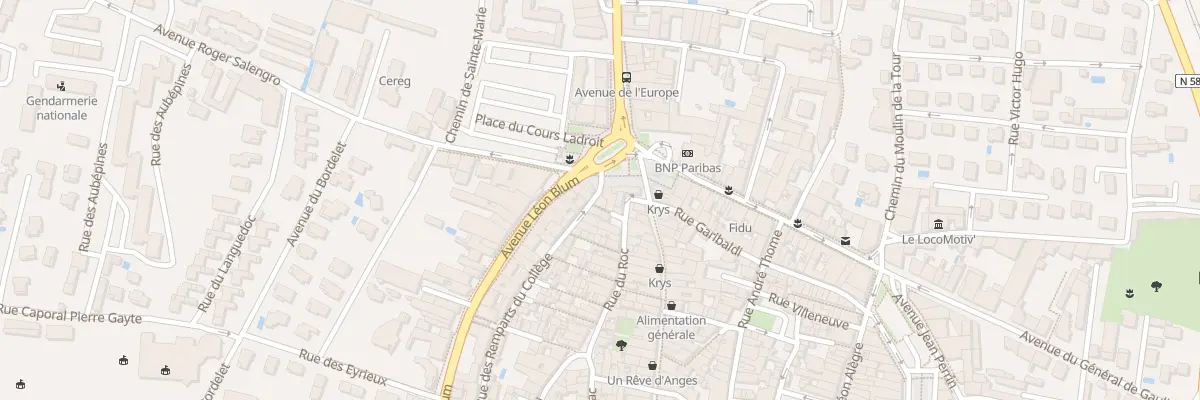 Plan du 46 Rue des Remparts du Collège à Bagnols-sur-Cèze