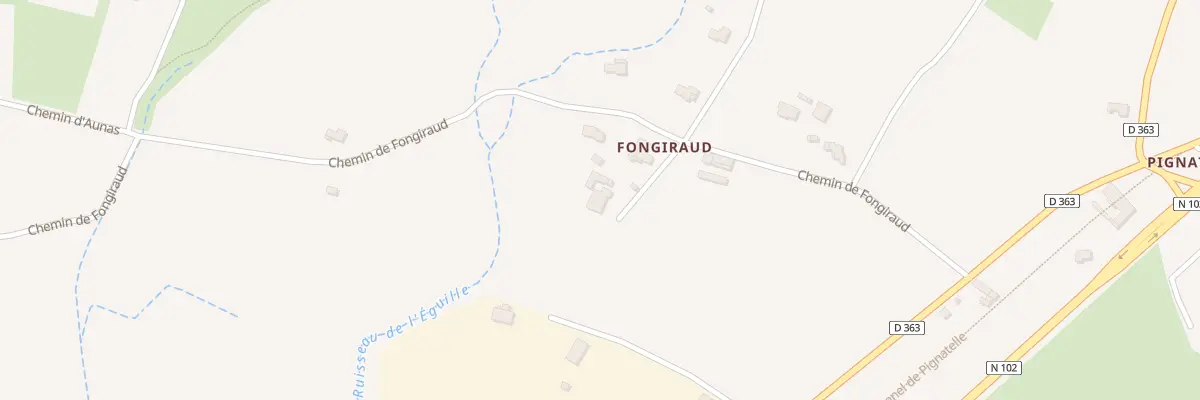 Plan du 90 Imp Fongiraud à Aubignas