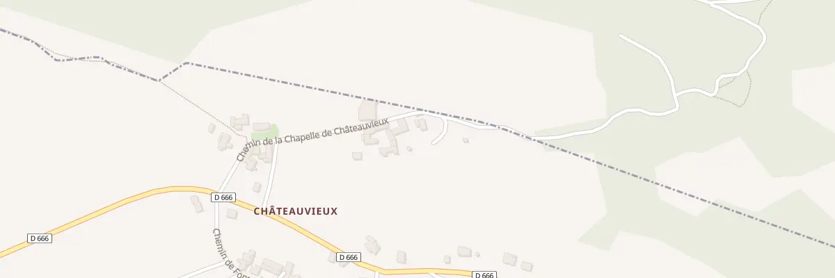 Plan du 288 Che Chapelle de Chateauvieux à Yzeron