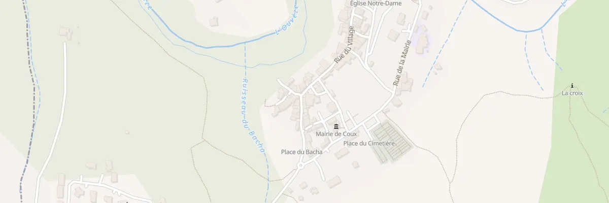 Plan du 405 Rue du Village à Coux