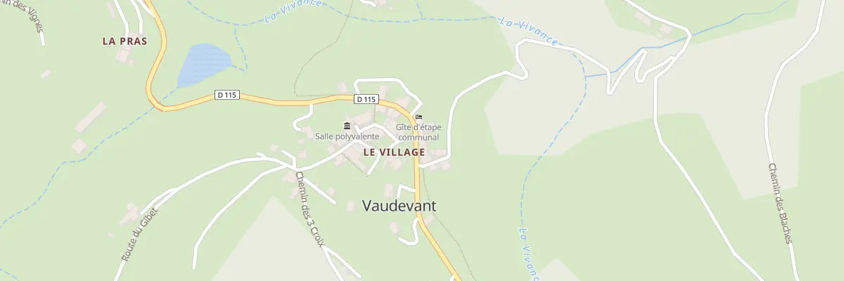 Plan du 5 Rte de Saint Felicien à Vaudevant