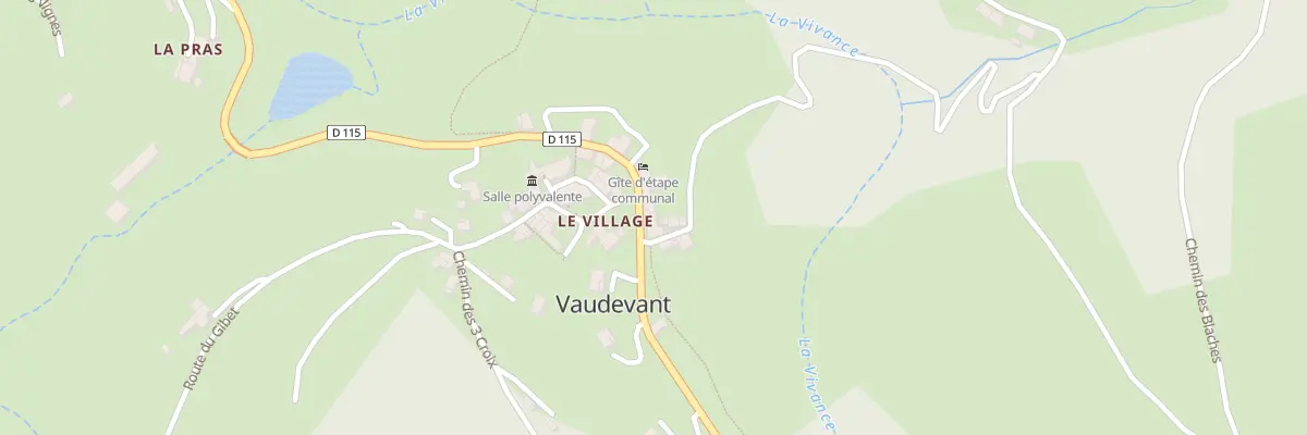 Plan du 15 Rte de St Felicien à Vaudevant