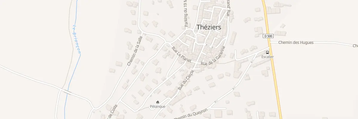 Plan du 7 Rue du Planet à Théziers
