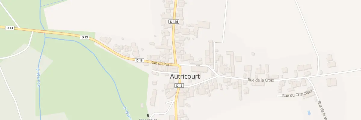 Plan du 2 Rue du Merdant à Autricourt