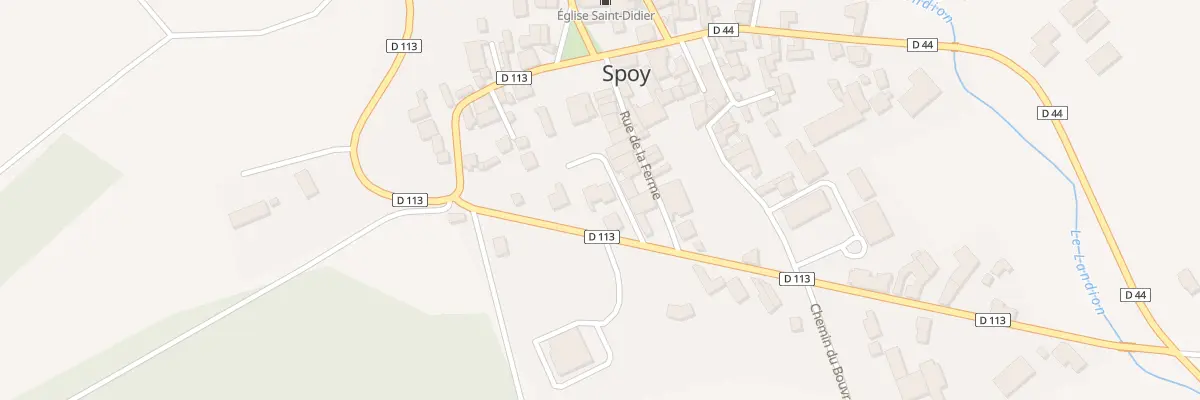 Plan du 5 Vc Romaine à Spoy