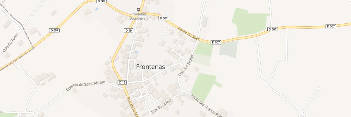 Plan du 5200 Le Bourg à Frontenas