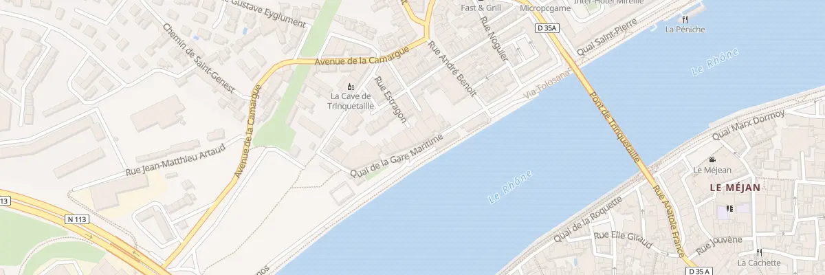 Plan du 146 Quai de la Gare Maritime à Arles