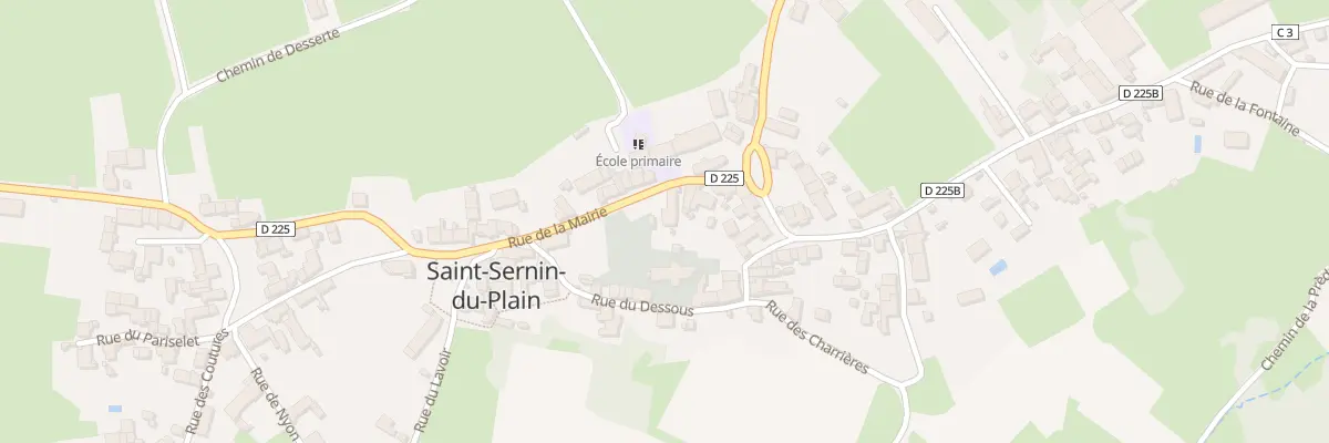 Plan du 7 Rue de la Mairie à Saint-Sernin-du-Plain