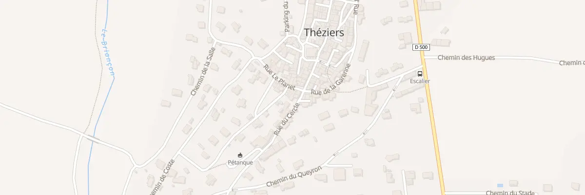 Plan du 12 Rue du Cercle à Théziers