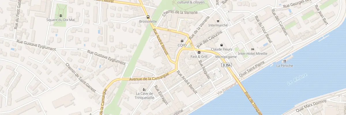 Plan du 28 Rue de la Verrerie à Arles