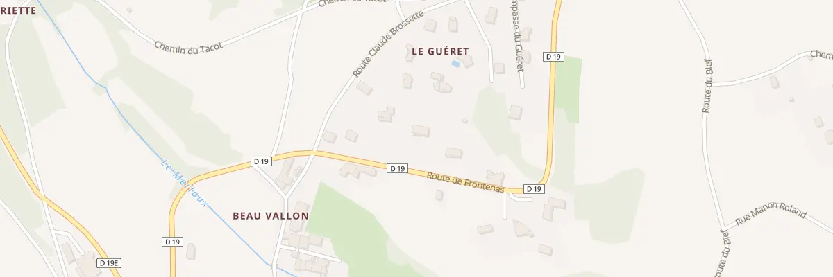 Plan du 1546 Rte de Frontenas à Theizé