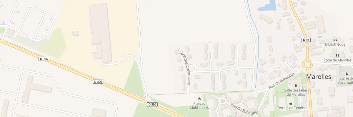 Plan du 57 Rue des Colombiers à Marolles