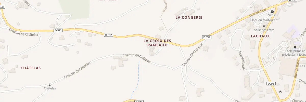 Plan du 3 Rue la Croix des Rameaux à Saint-Félicien