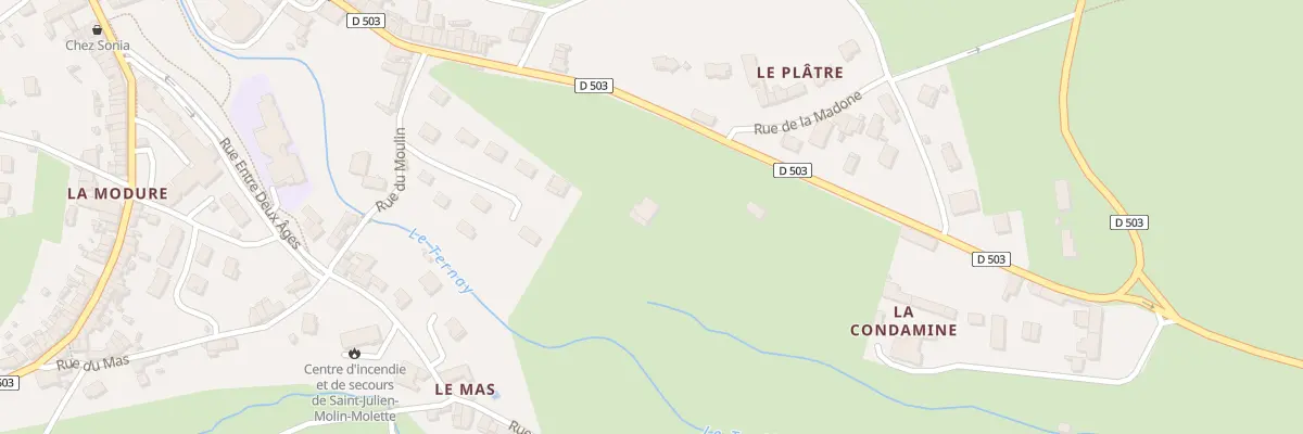 Plan du 2 Rue de la Condamine à Saint-Julien-Molin-Molette
